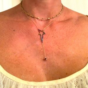 Rainbow star necklace